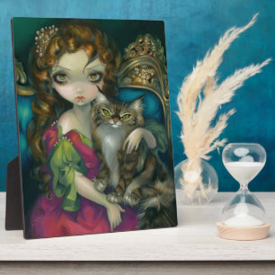 Photo "Princess with a Maine Coon Cat" Plaque