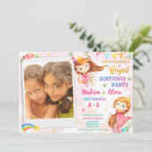 Photo Princesse invitation anniversaire Royal anni (Debout devant)