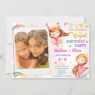 Photo Princesse invitation anniversaire Royal anni
