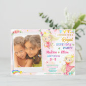 Photo Princesse invitation anniversaire Royal anni (Debout devant)