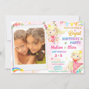 Photo Princesse invitation anniversaire Royal anni