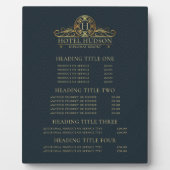 Photo Prix et services hôteliers de luxe Afficher Plaque (Devant)