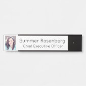 Photo Professionnel Nom du bureau Plaque Porte Sig (Devant)