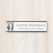 Photo Professionnel Nom du bureau Plaque Porte Sig (Devant)