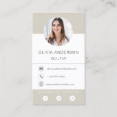 Photo professionnelle Carte de visite en terre cui (Devant)