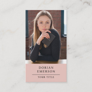 Photo professionnelle moderne carte de consultant 