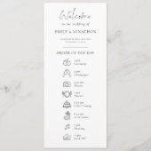 Photo Program Icon with Menu Wedding (Devant)