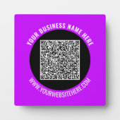 Photo Promotionnels Business QR Code Plaque Modèle (Devant)