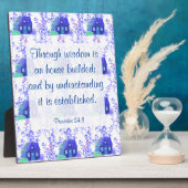 Photo Proverbes 24:3 Plaque (Côté)