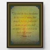 Photo Psalm 1:3 Scripture Plaque (Devant)