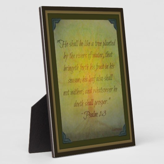 Photo Psalm 1:3 Scripture Plaque (Côté)