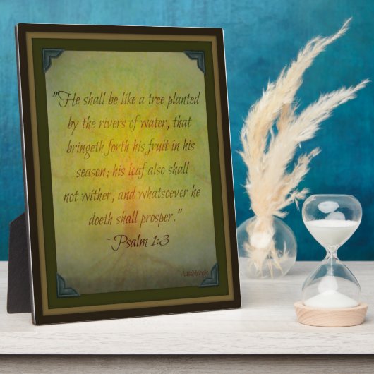 Photo Psalm 1:3 Scripture Plaque (Côté)