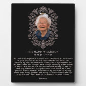 Photo Psalm 23 In Loving Memory Plaque (Devant)