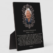 Photo Psalm 23 In Loving Memory Plaque (Côté)