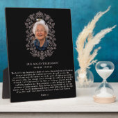Photo Psalm 23 In Loving Memory Plaque (Côté)