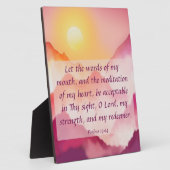 Photo Psaumes 19:14 Plaque (Côté)