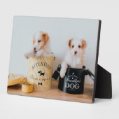 Photo Puppies Art Décor Plaque (Côté)