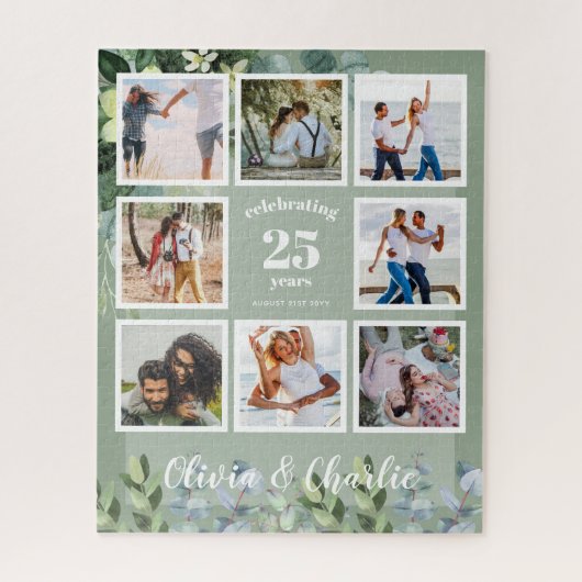 PHOTO Puzzle Mariage Anniversaire de verdure Thème (Vertical)