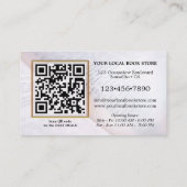 Photo QR Code Books Carte de visite de détail (Dos)