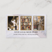 Photo QR Code Books Carte de visite de détail (Devant)