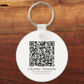 Photo QR code Business Company Large Sleutelhanger (Achterkant)