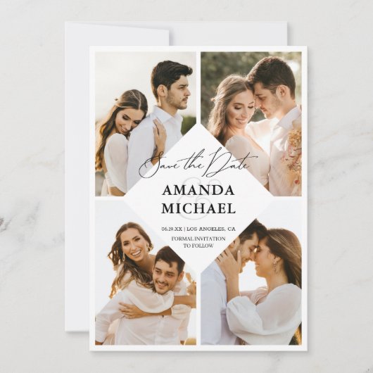 Photo QR Code Enregistrer la date Invitation (Devant)