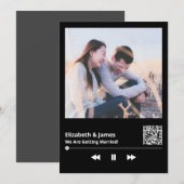 Photo QR Code Faire-part de mariage unique (Devant / Derrière)