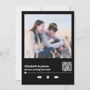 Photo QR Code Faire-part de mariage unique