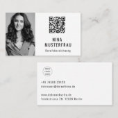 Photo QR Code Modèle Carte de visite (Devant / Derrière)