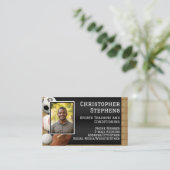 Photo QR Code Sports Personal Trainer Coach Visitekaartje (Staand voorkant)