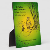 Photo "Quelqu'un qui croit" Plaque de table avec l'Easel (Côté)