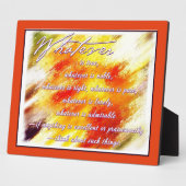 Photo Quoi que ce soit de vrai Plaque (Côté)