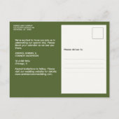 Photo raffinée Enregistrer la date Carte postale v (Dos)