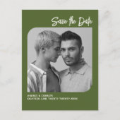 Photo raffinée Enregistrer la date Carte postale v (Devant)