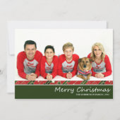Photo Red Green | Carte de Noël (Devant)