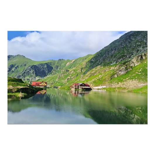 Photo Reflet du lac Bâlea – Impression alpine des Carpat (Devant)