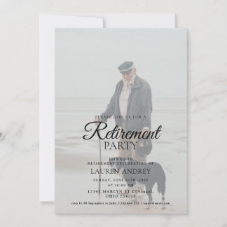 Photo Retirement Celebration Invitation