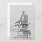Photo Retirement Celebration Invitation (Devant / Derrière)