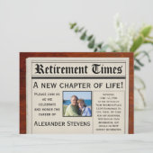 Photo Retraite Party Fun Journal Invitation (Debout devant)