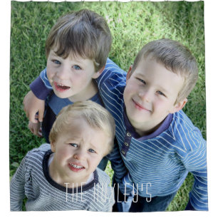 Photo rideau de douche personnalisé