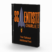 Photo Rocket Scientifique prix de bloc de nom personnali (Droite)