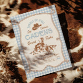 Photo Rodeo Birthday Invitation Kaart