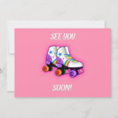 Photo Roller invitation anniversaire invitation de (Dos)