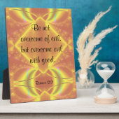 Photo Romans 12:21 Plaque (Côté)