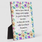 Photo Romans 8:28 Plaque (Côté)