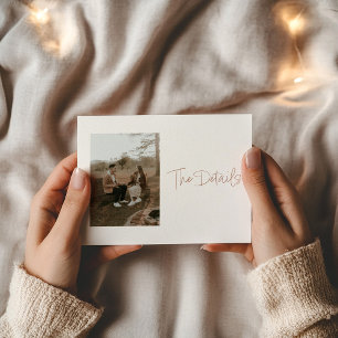 Photo romantique - Détails Carte de boîtier