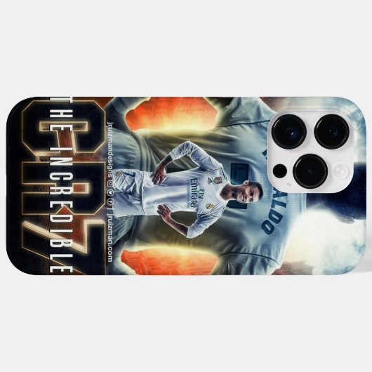 Photo Ronaldo sur Iphone14 pro max Coque (Verso (horizontal))