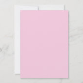 Photo rose Enregistrer la date Invitation (Dos)