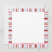 Photo rose et bleu de frère Invitation Anniversair (Dos)