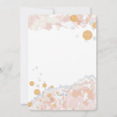 Photo rose fidèle Invitation religieuse (Dos)